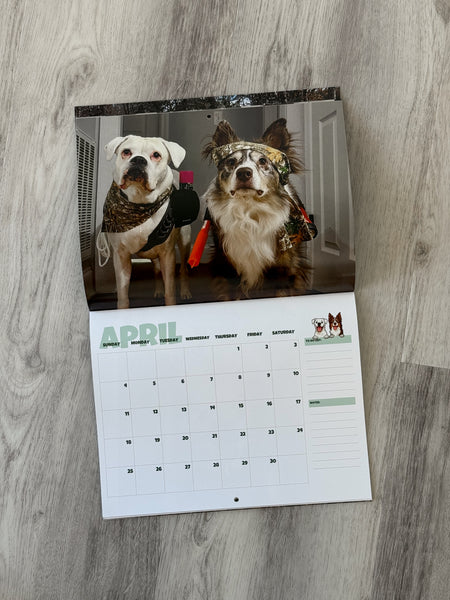 SIGNED 2027 Layla the Boxer Calendar w/ Bonus Recipes