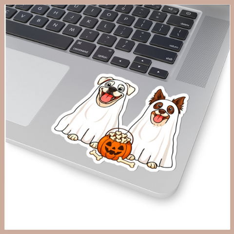 Layla and Luna Ghost Cartoon Sticker