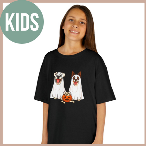 Layla and Luna Ghost Cartoon Kids Tee