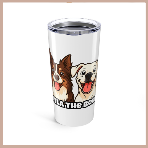 Layla the Boxer Cartoon Tumbler