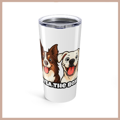 Layla the Boxer Cartoon Tumbler