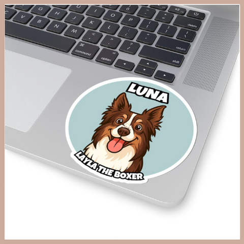 Luna Cartoon Sticker
